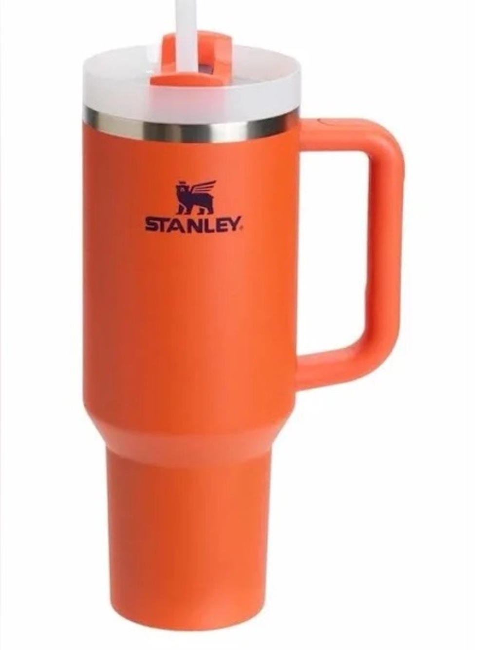 New Stanley 40oz Quencher tumbler orange travel mug bottle